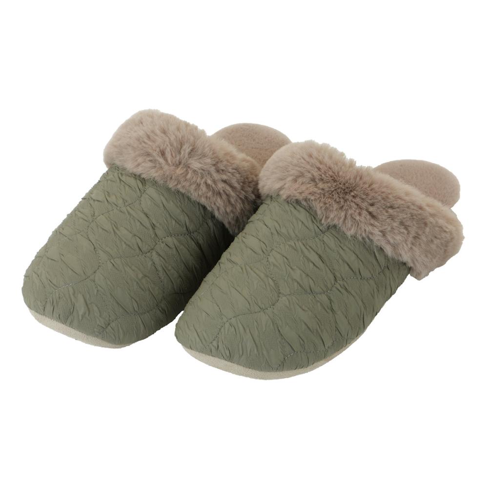 アテーナライフ　足先ゆったりもこもこルームスリッパ　グーリン　Ｌ
