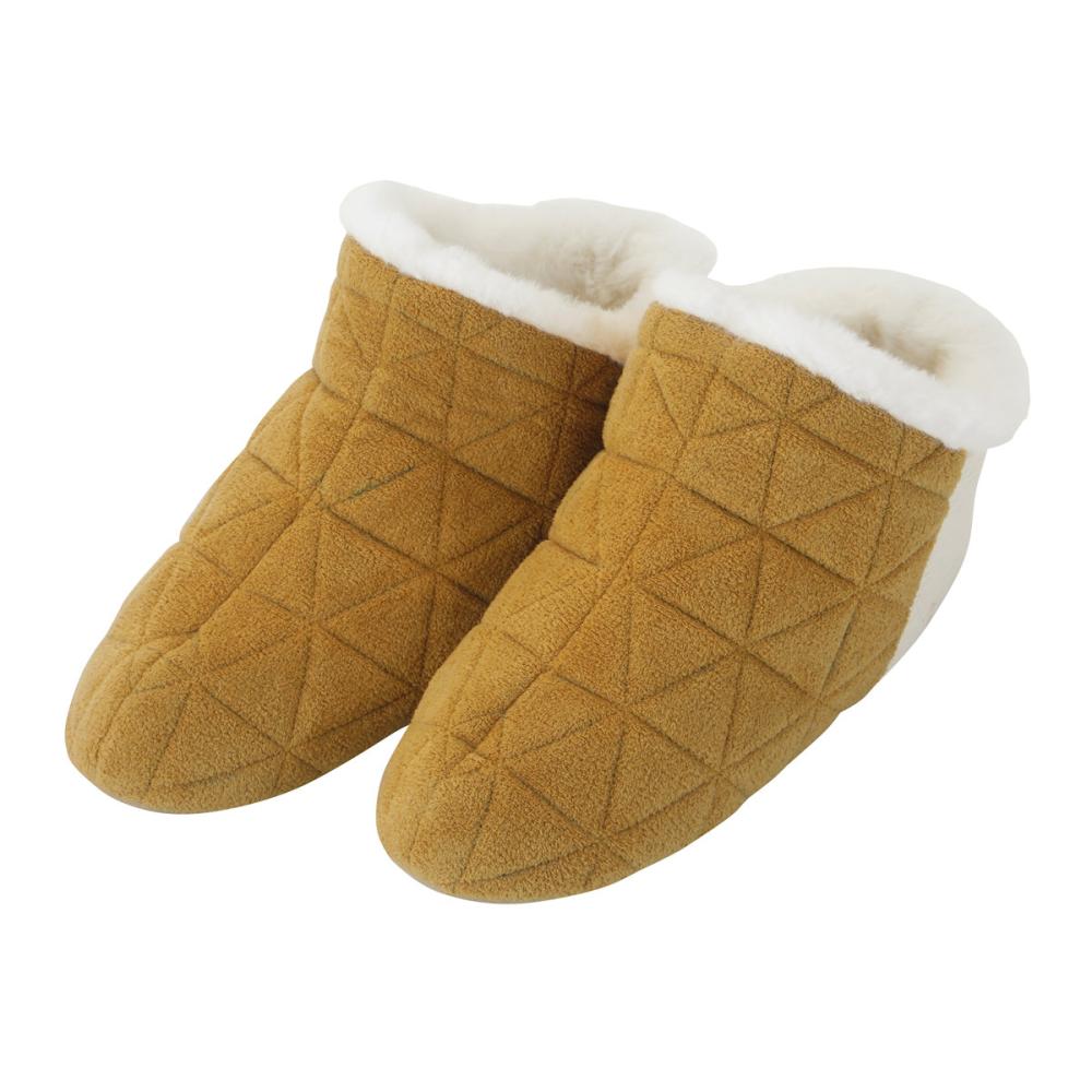 アテーナライフ　すっぽりと包み込むルームブーツ　イエロー　Ｍ