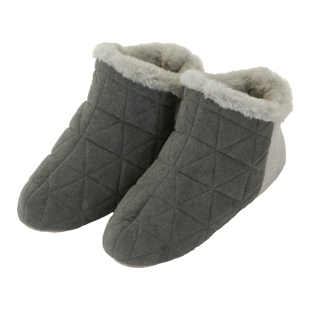 アテーナライフ　すっぽりと包み込むルームブーツ　グレー　Ｍ