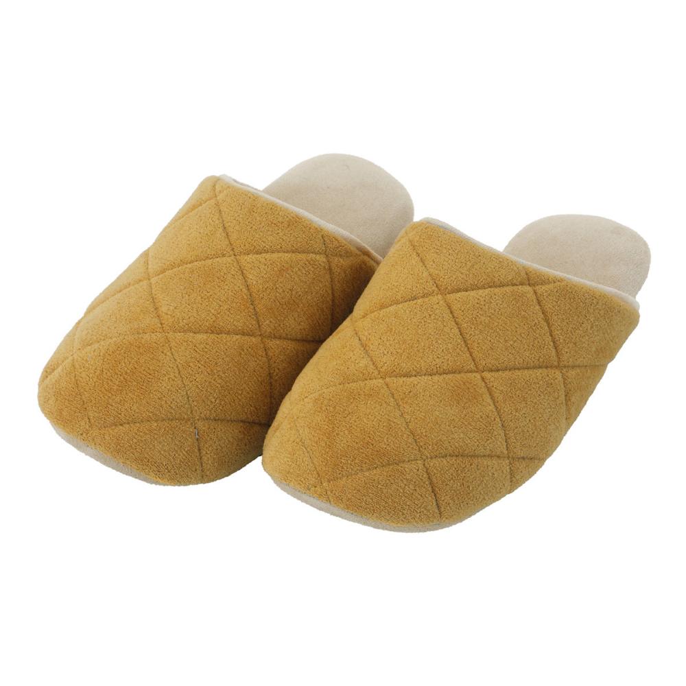 アテーナライフ　すっぽりと包み込むルームスリッパ　イエロー　Ｍ