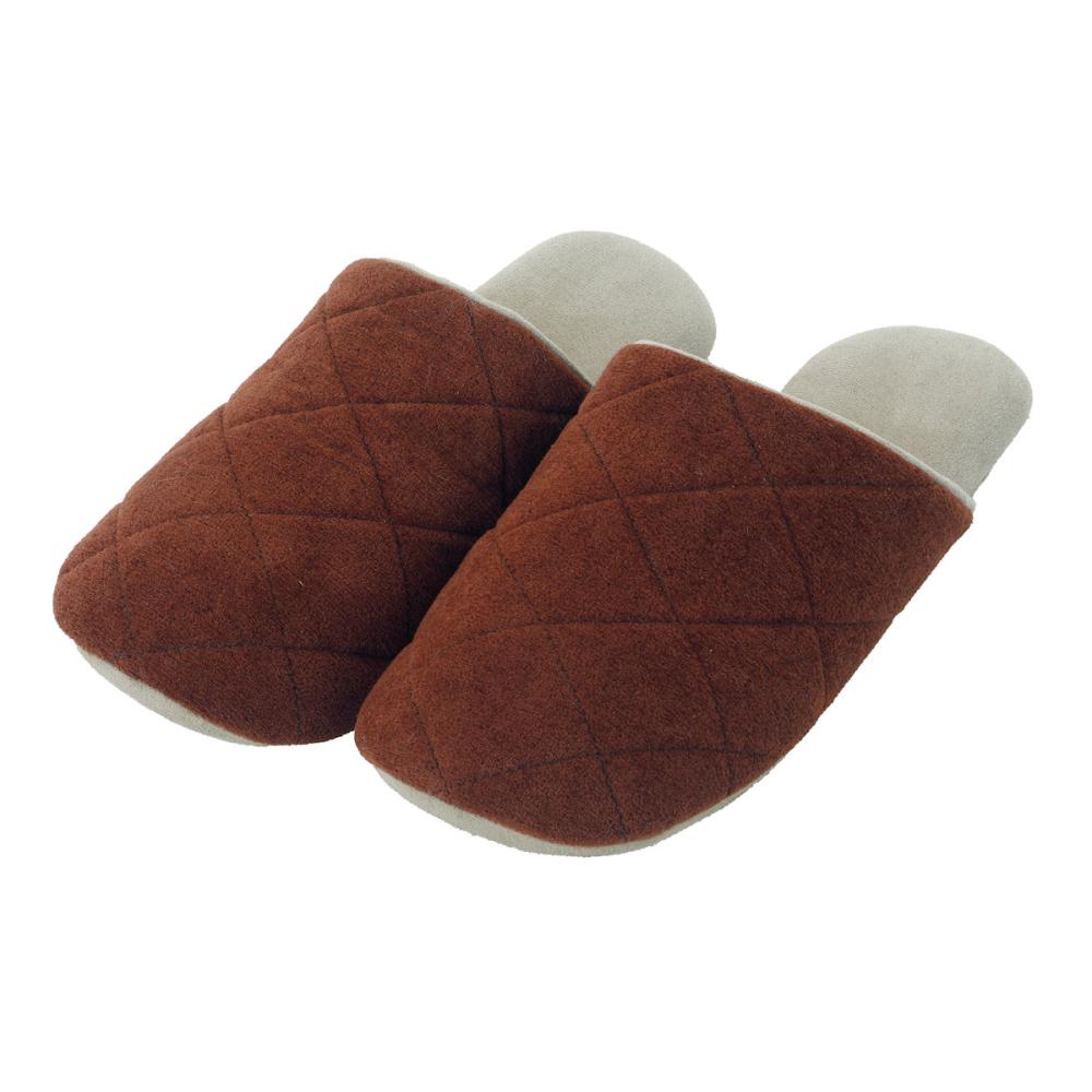 アテーナライフ　すっぽりと包み込むルームスリッパ　オレンジ　Ｍ