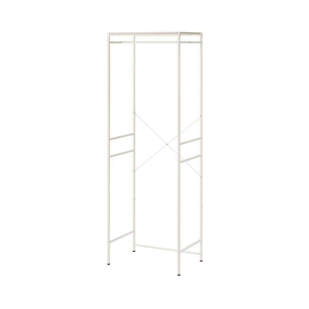 アイリスオーヤマ　チェスト上ハンガーラック　ホワイト　チェスト幅５９ｃｍ以内対応　ＣＨＨＲ－６４０