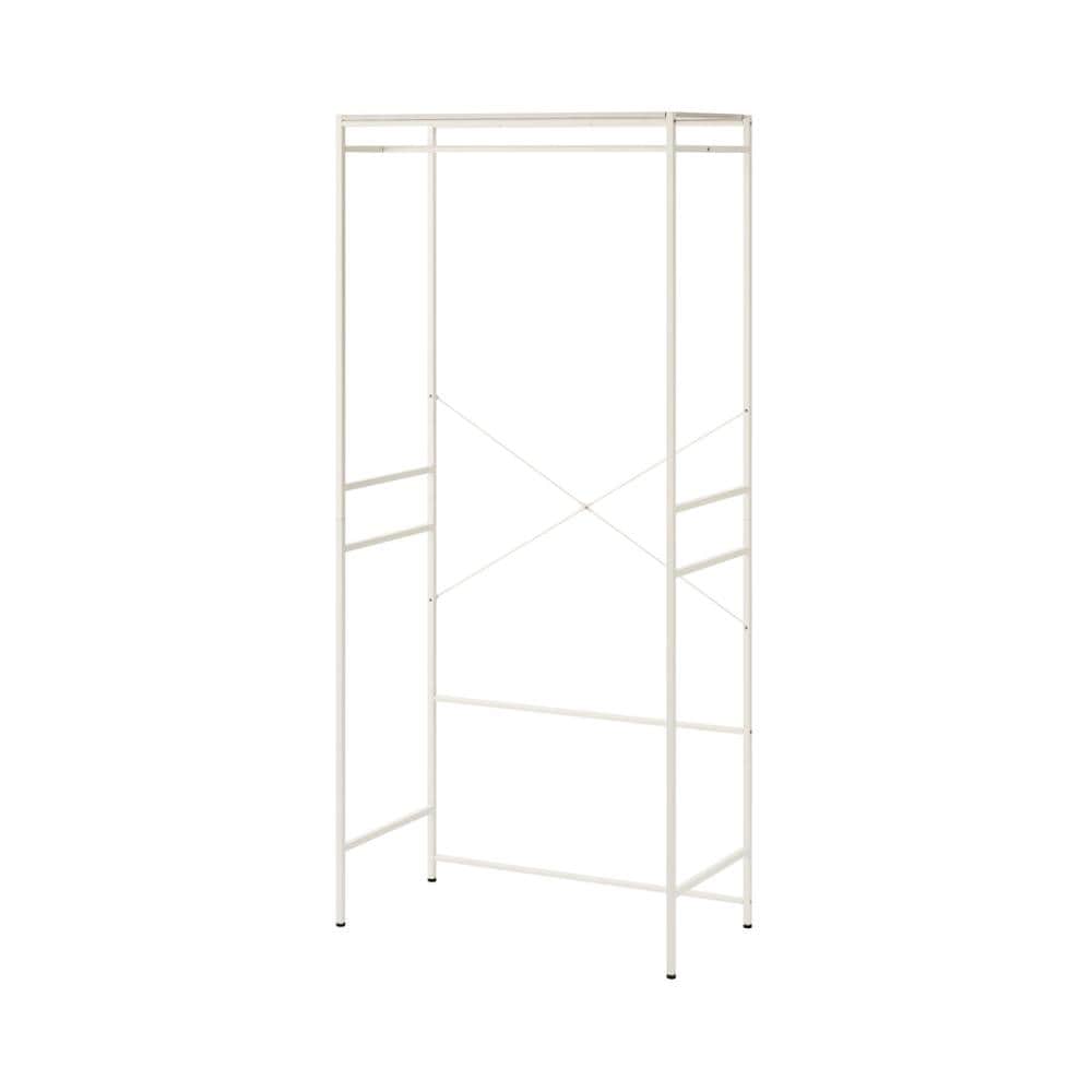 アイリスオーヤマ　チェスト上ハンガーラック　ホワイト　チェスト幅８０．５ｃｍ以内対応　ＣＨＨＲ－８５０