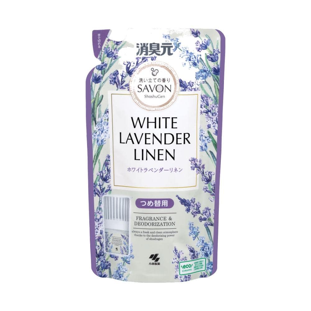 小林製薬　消臭元　ＳＡＶＯＮ　ホワイトラベンダーリネン　詰め替え用　４００ｍＬ