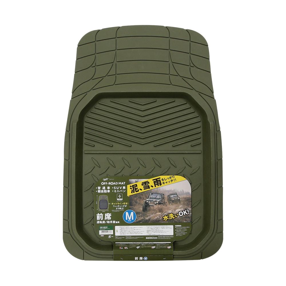 錦産業　オフロードマット　前席用Ｍ　オリーブ　ＯＲ－４８３２