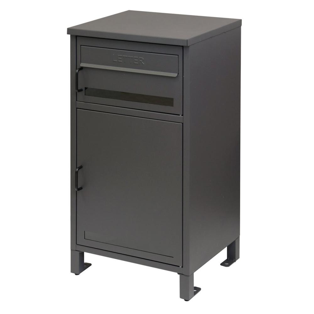 ＭＯＪＹＵ（モジュ）　宅配ボックス付きポスト　ジョエレ　ダークグレー　ＰＢＸ－０４７