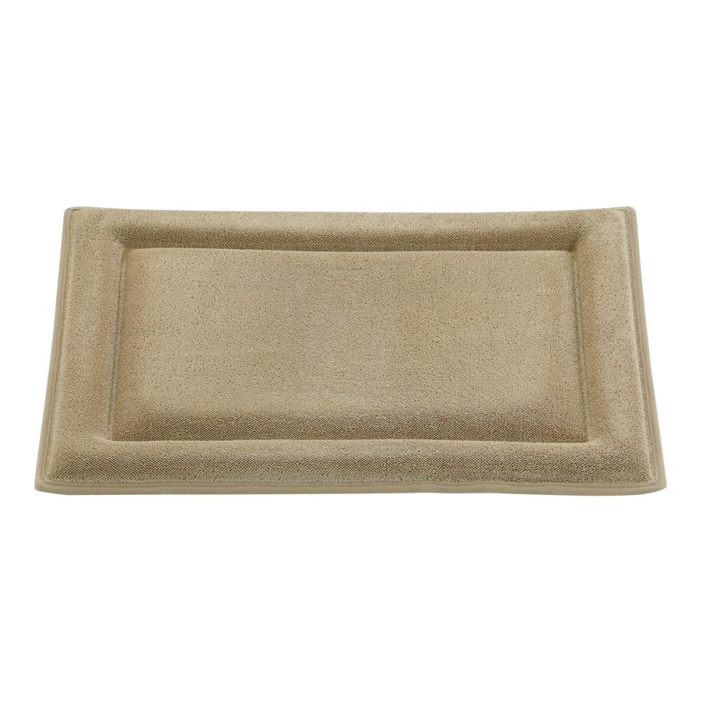 アテーナライフ　極厚もちもち吸水バスマット　ベージュ　４５×６０ｃｍ