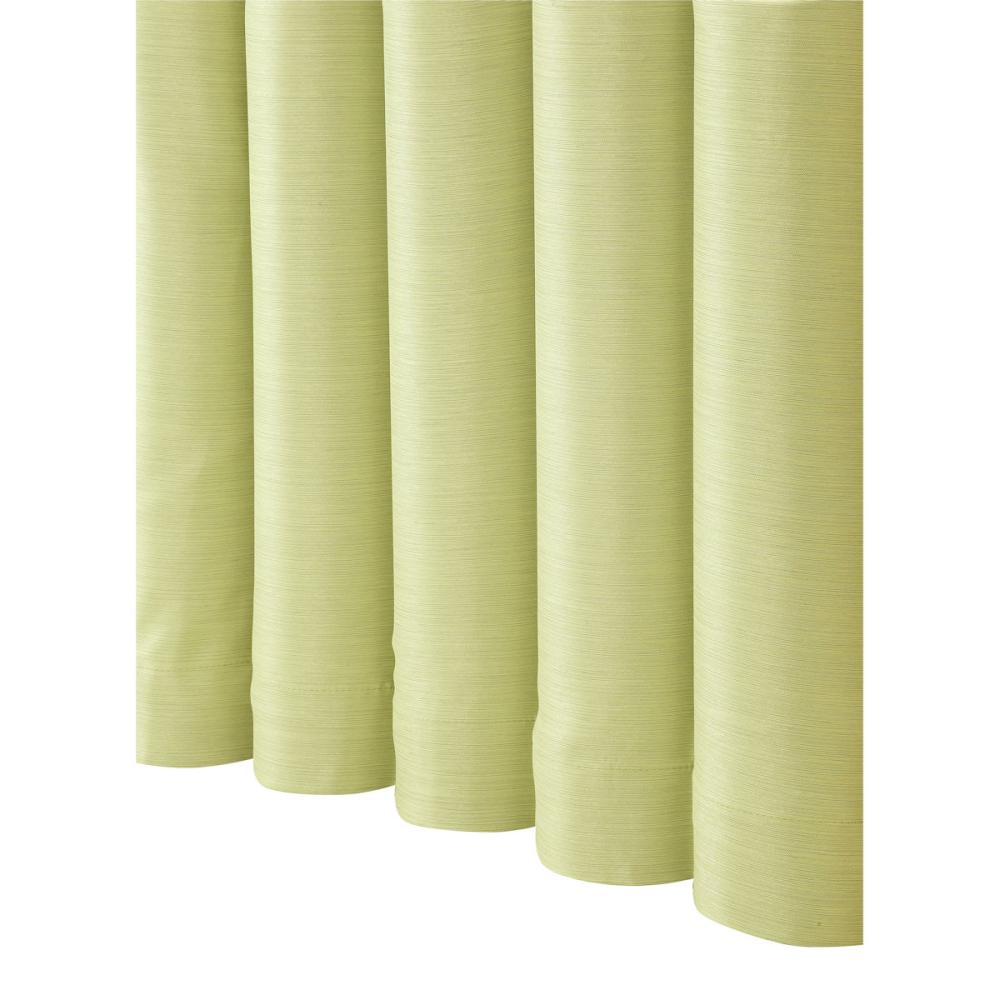 ドレープカーテン　エコプレーン２　１級遮光・防炎・遮熱　グリーン　１００×１７８ｃｍ　１枚入り