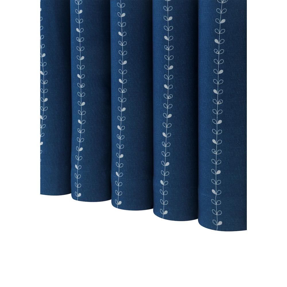 ドレープカーテン　スタン　１級遮光　ネイビー　１００×１７８ｃｍ　２枚組