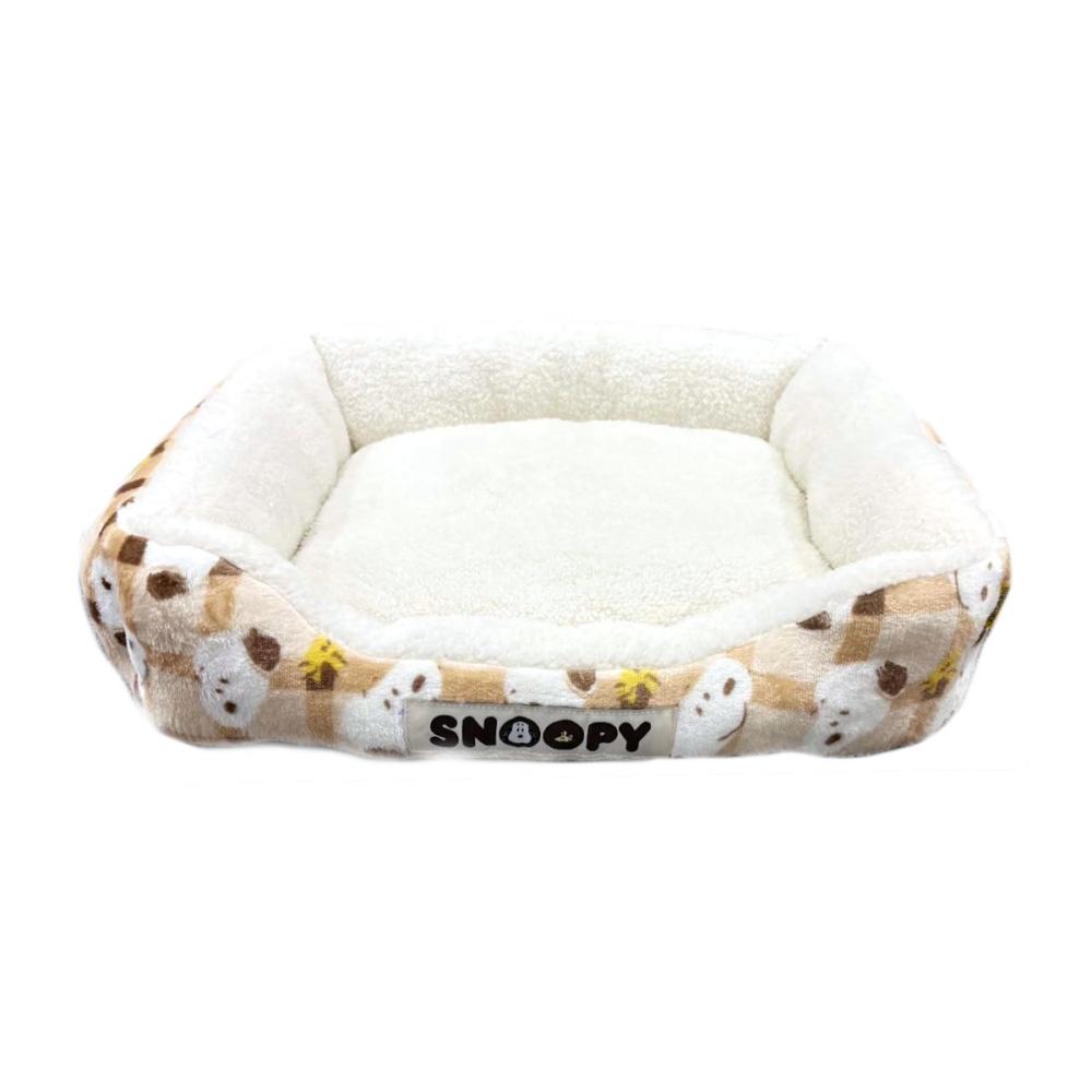 スヌーピー　チェックボアソファ