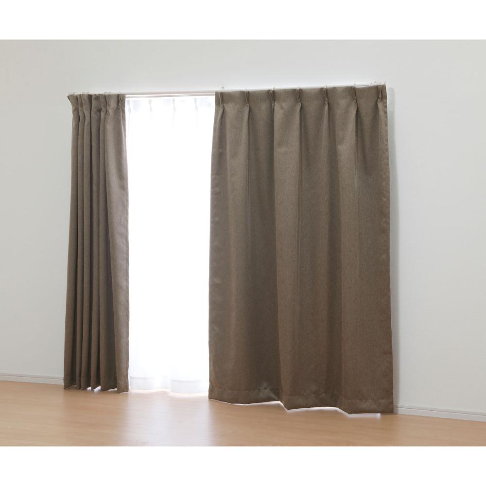 オーダーカーテン　ドレープ　アベニュー　ブラウン