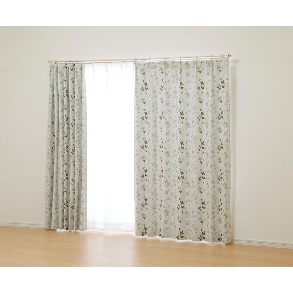 オーダーカーテン　ドレープ　ユミル　グリーン