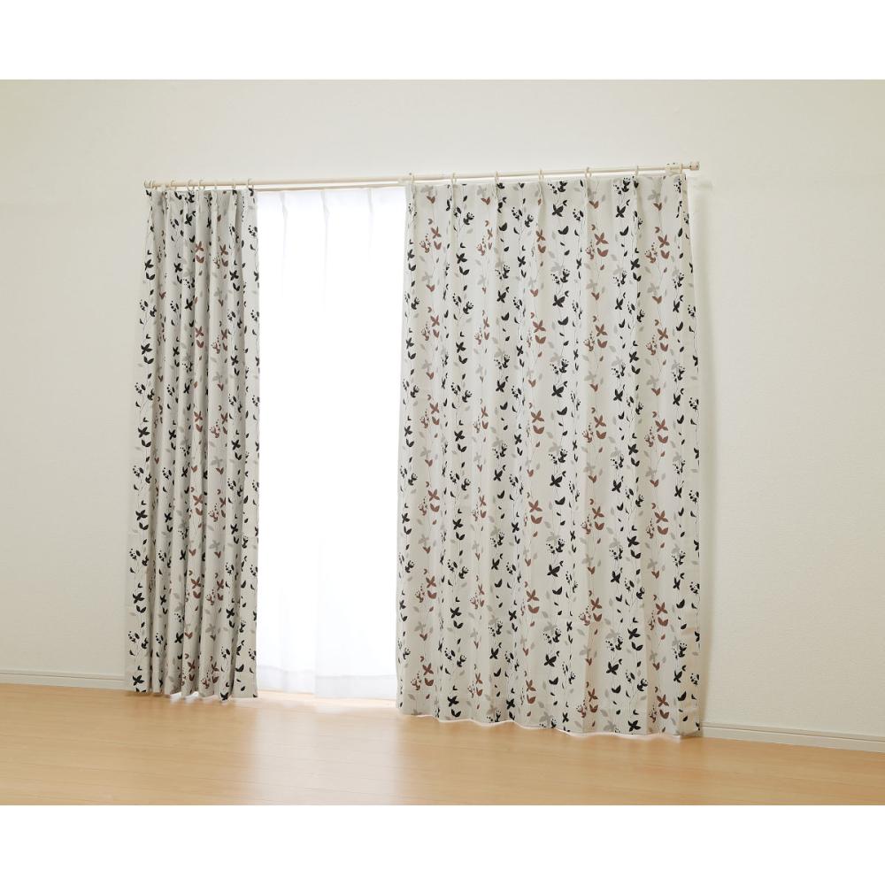 オーダーカーテン　ドレープ　ユミル　ブラウン