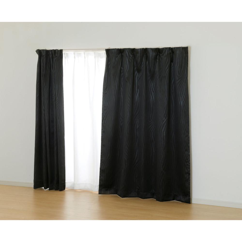 オーダーカーテン　ドレープ　オズモ２　ブラック