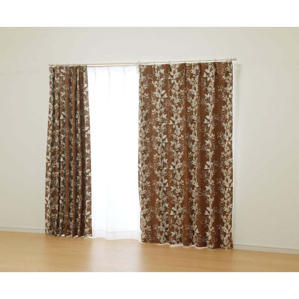 オーダーカーテン　ドレープ　ランケ　ブラウン