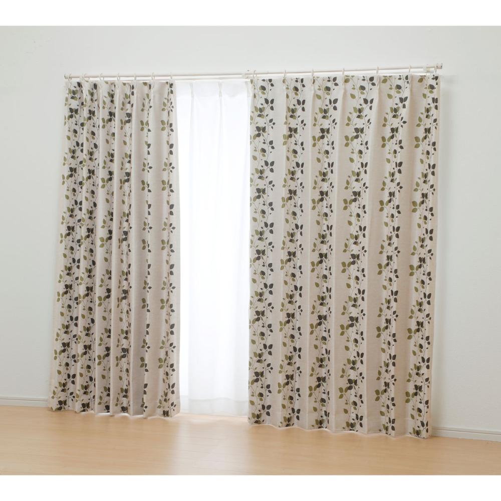 オーダーカーテン　ドレープ　アシュリー　グリーン