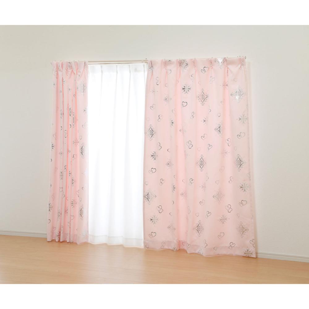 オーダーカーテン　ドレープ　アリッサ　ピンク