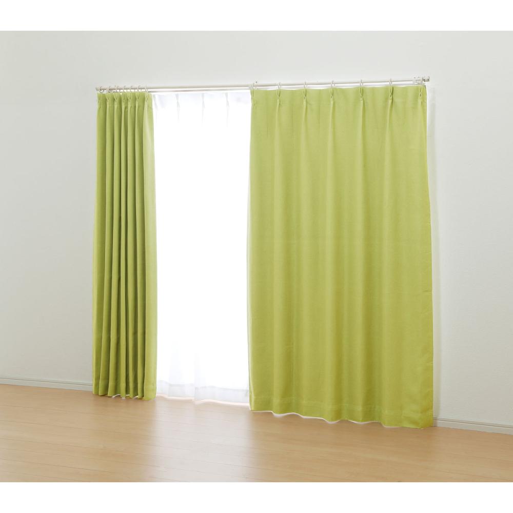 オーダーカーテン　ドレープ　ステイシー　グリーン