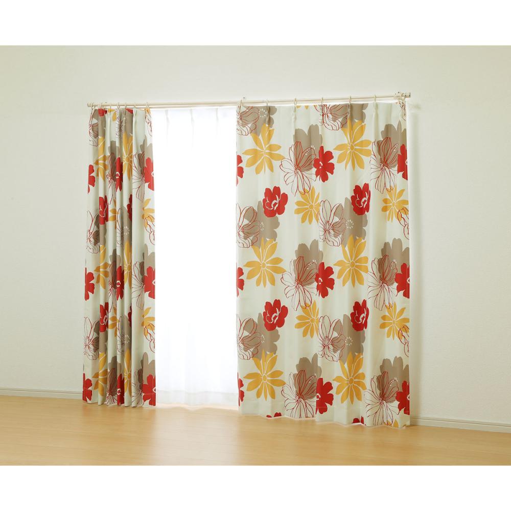 オーダーカーテン　ドレープ　ディアス　レッド