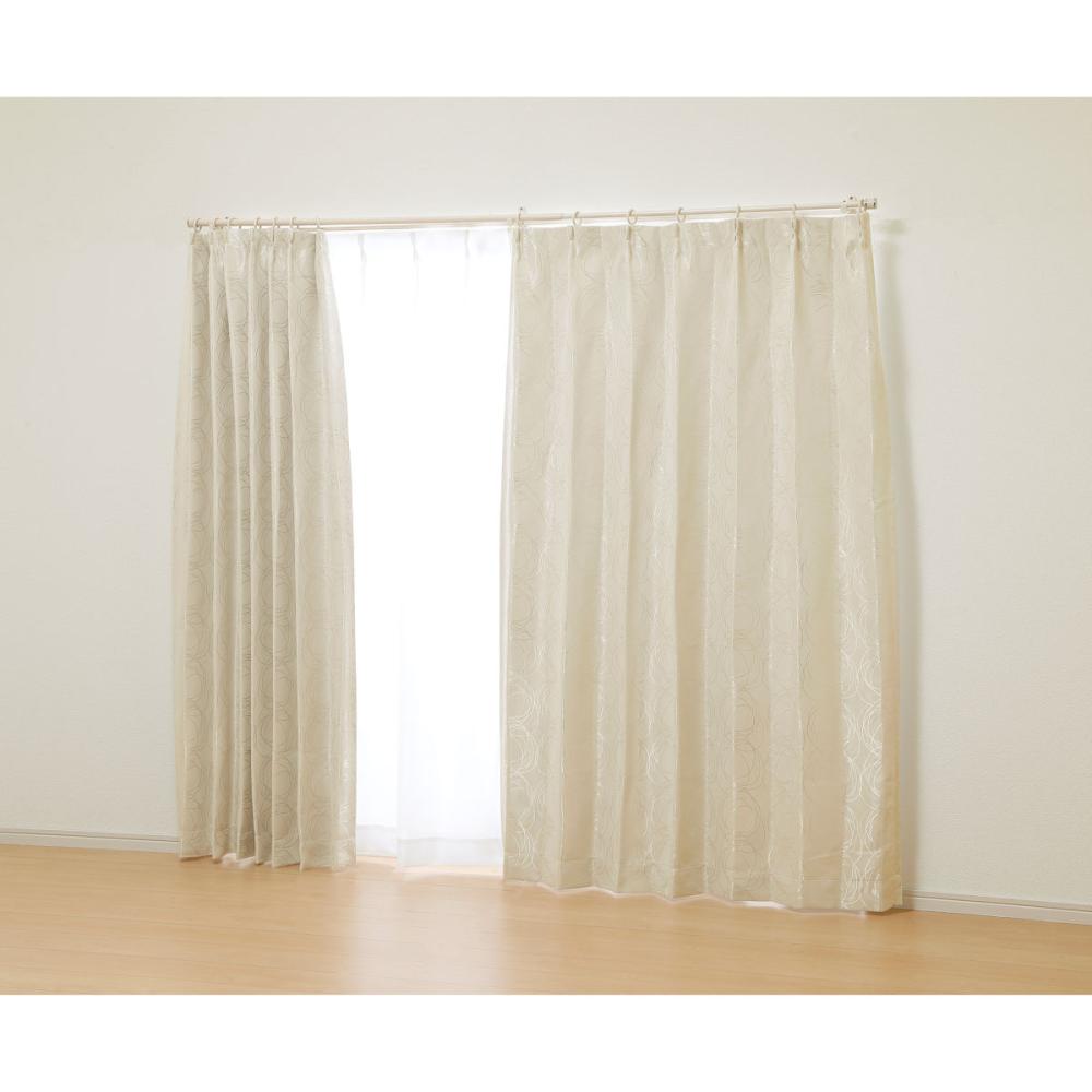 オーダーカーテン　ドレープ　フロスト　アイボリー