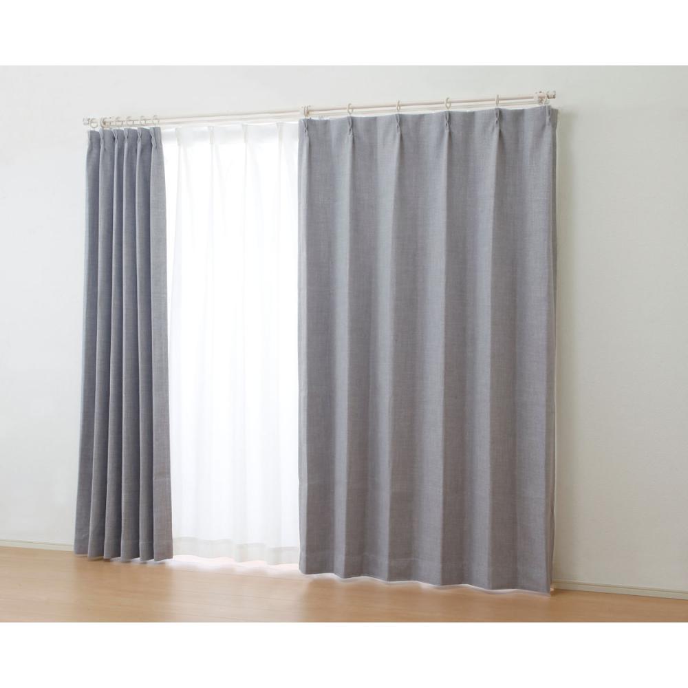 オーダーカーテン　ドレープ　リターン縫製「タイニー」　グレー