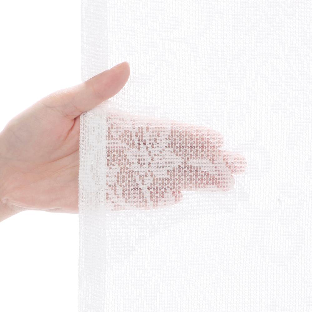 オーダーカーテン　レース　ロココ　ホワイト