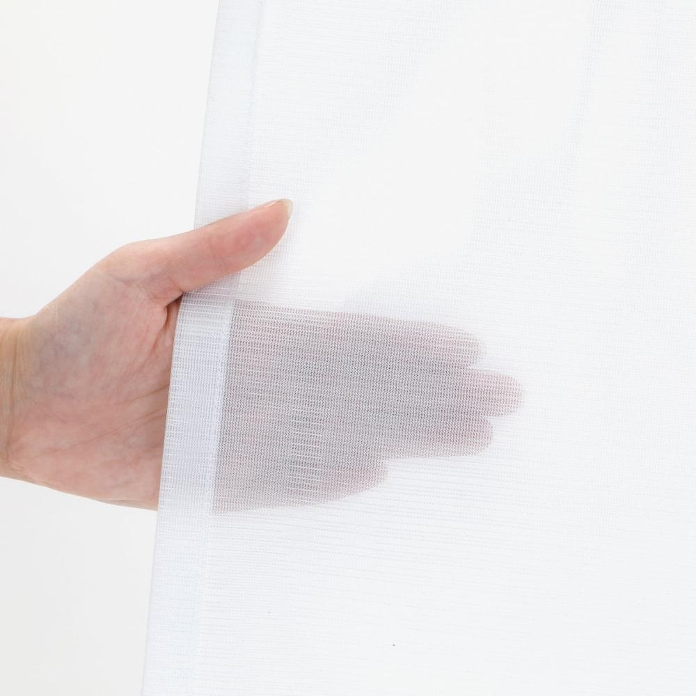 オーダーカーテン　レース　ボラル　ホワイト