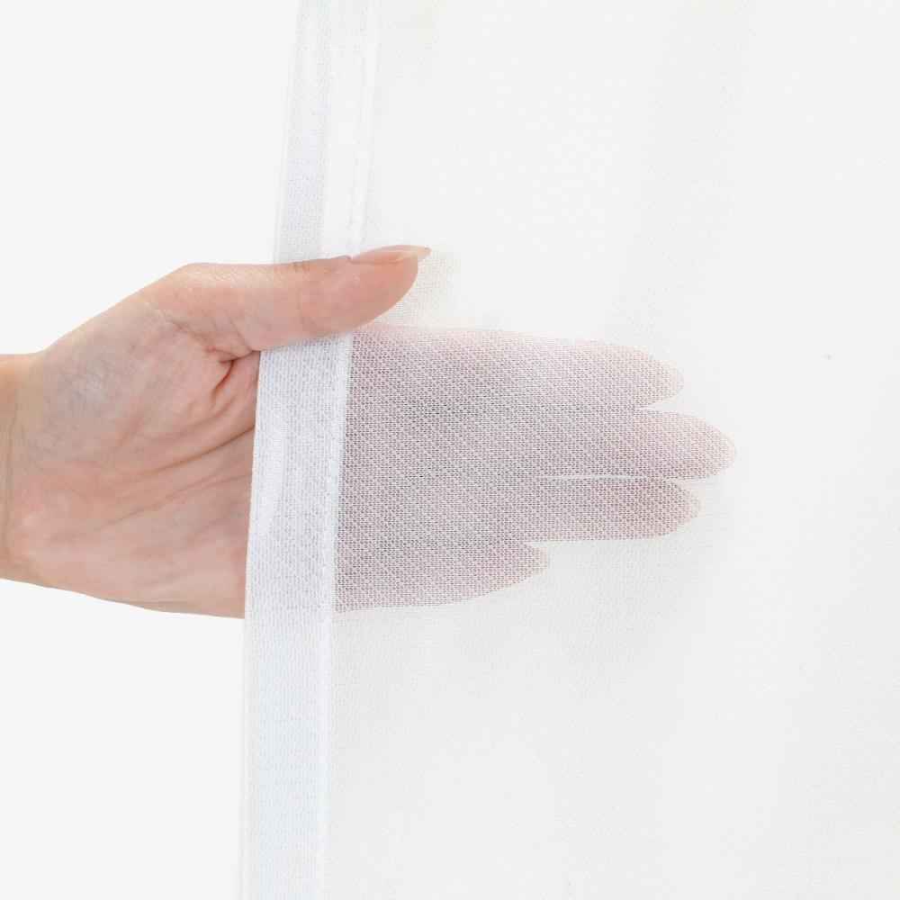 オーダーカーテン　レース　スクード　花粉キャッチ　ホワイト