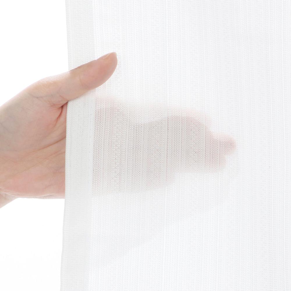 オーダーカーテン　レース　ウィルノンストライプ　ホワイト