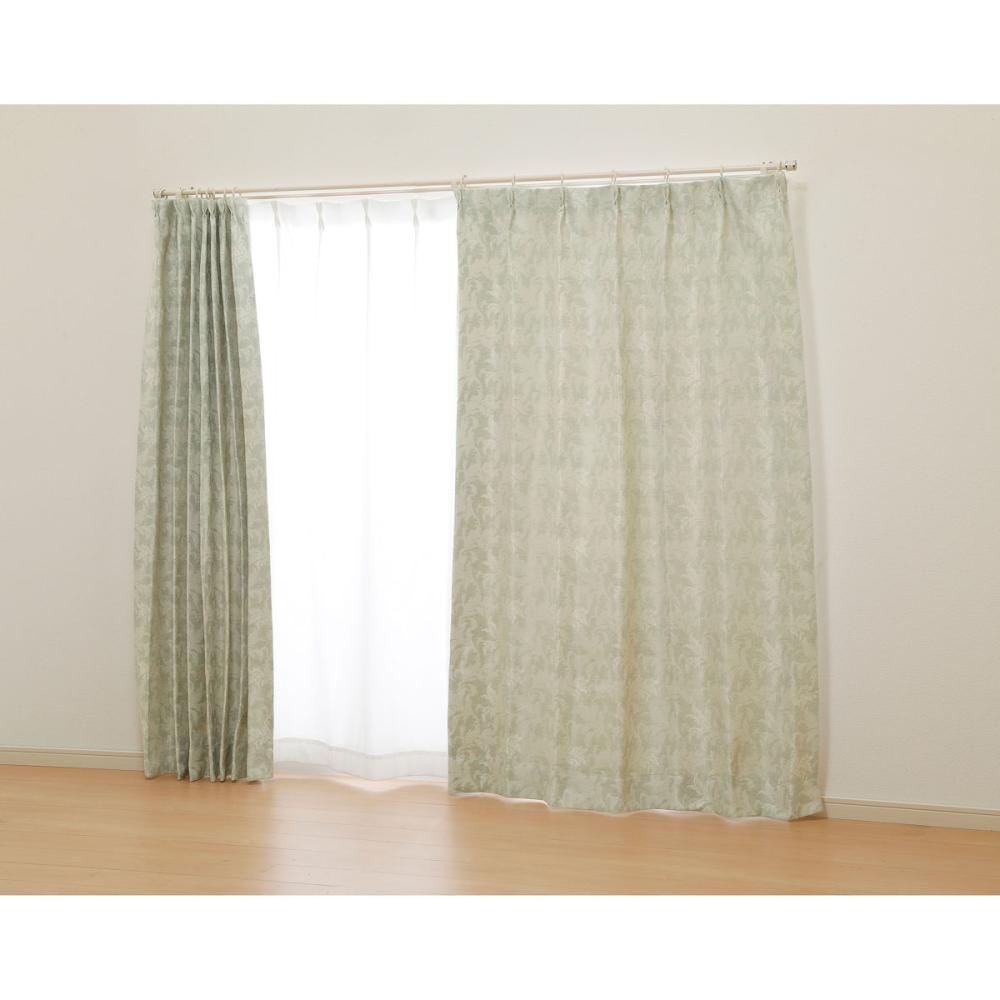 オーダーカーテン　ドレープ　バリー　グリーン