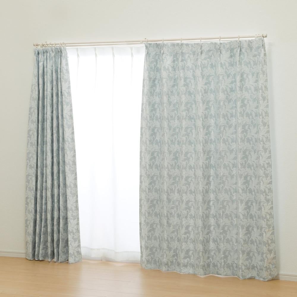 オーダーカーテン　ドレープ　バリー　グレー