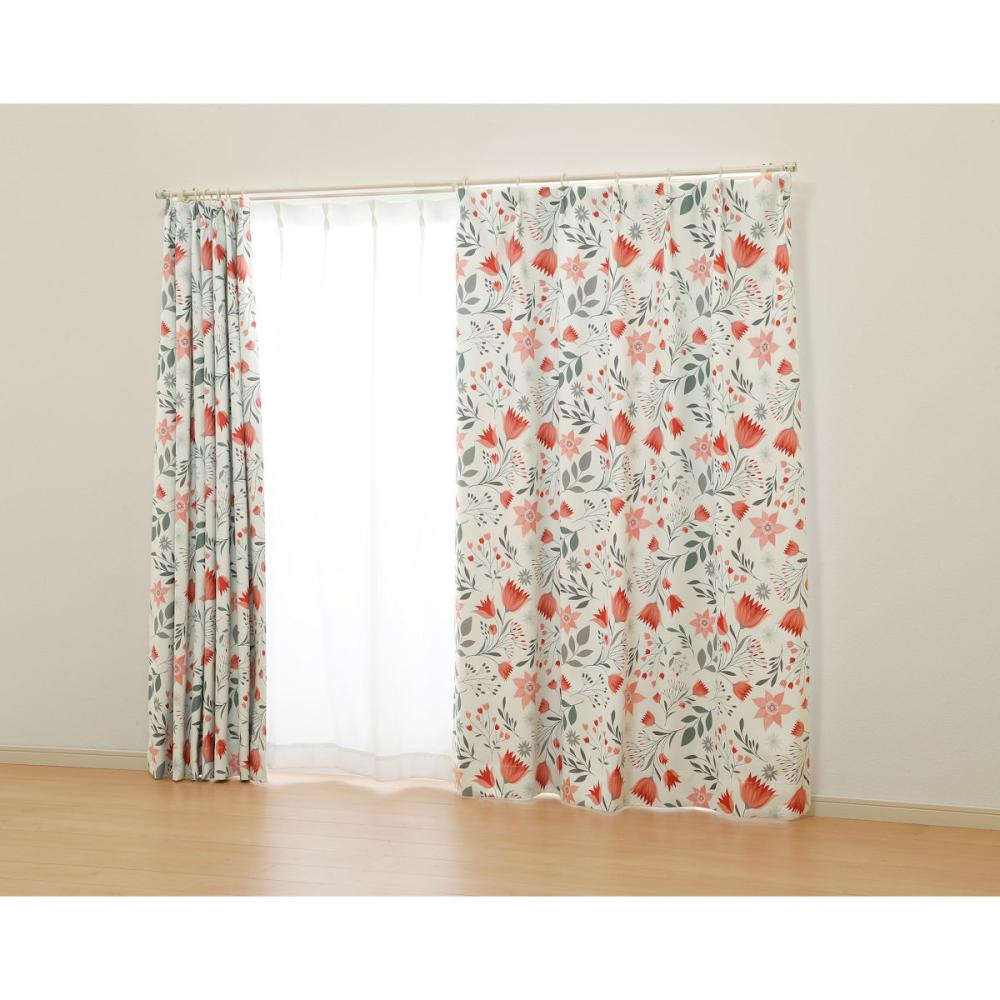 オーダーカーテン　ドレープ　ボターニ　ピンク