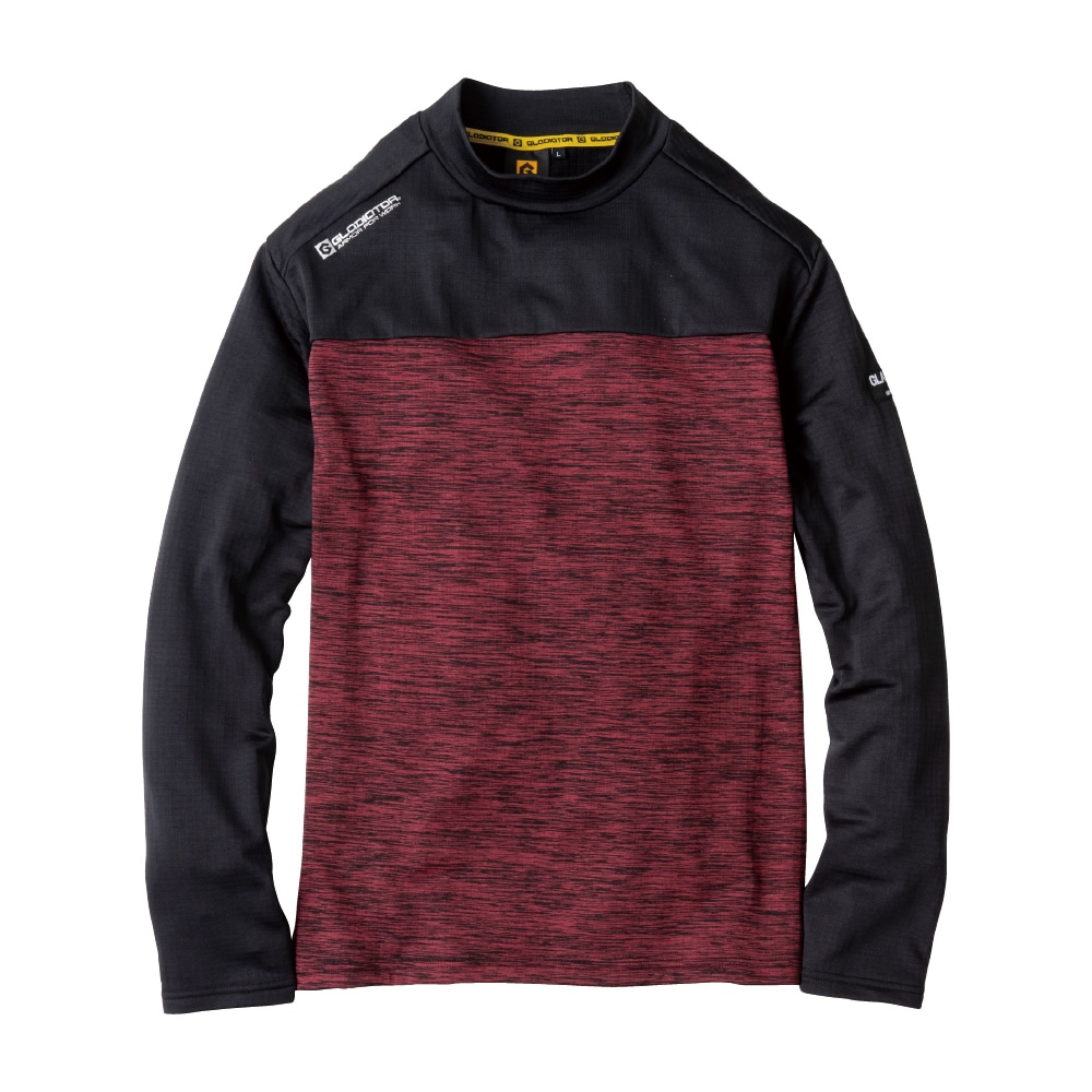 コーコス信岡　長袖インナー　光発熱モックネック　レッド　ＸＸＬ　Ｇ９１６８