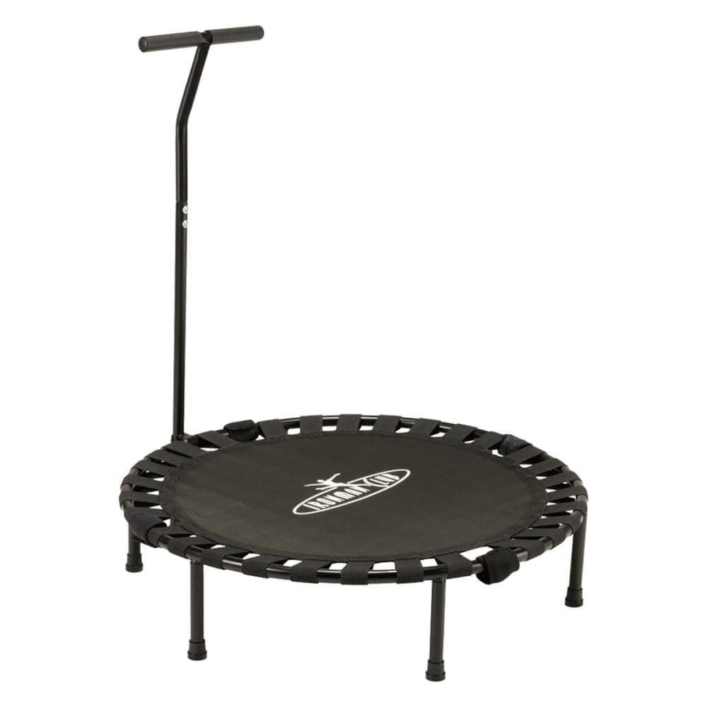 ハンドル付き　フォールディングトランポリン　ブラック　ＩＭＣ－１５５ＢＫ