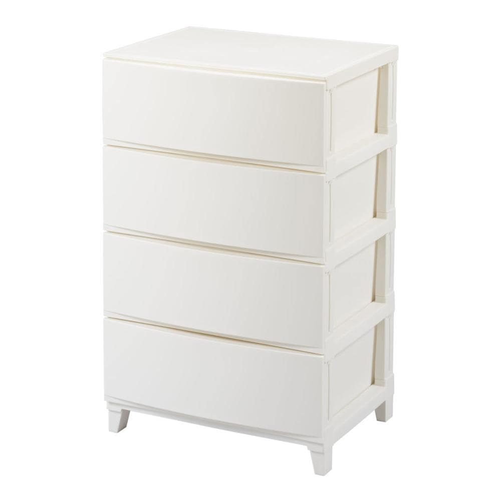 サンカ　チェスト　ルームスシェード　ワイド４段　ホワイト　ＲＳＤ－Ｓ５４４ＷＨ