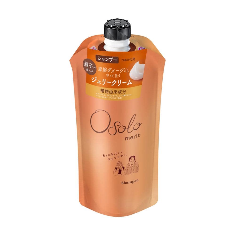 花王　メリットオソロ　シャンプー　詰め替え用　ガーデニア＆サボンの香り　３４０ｍＬ