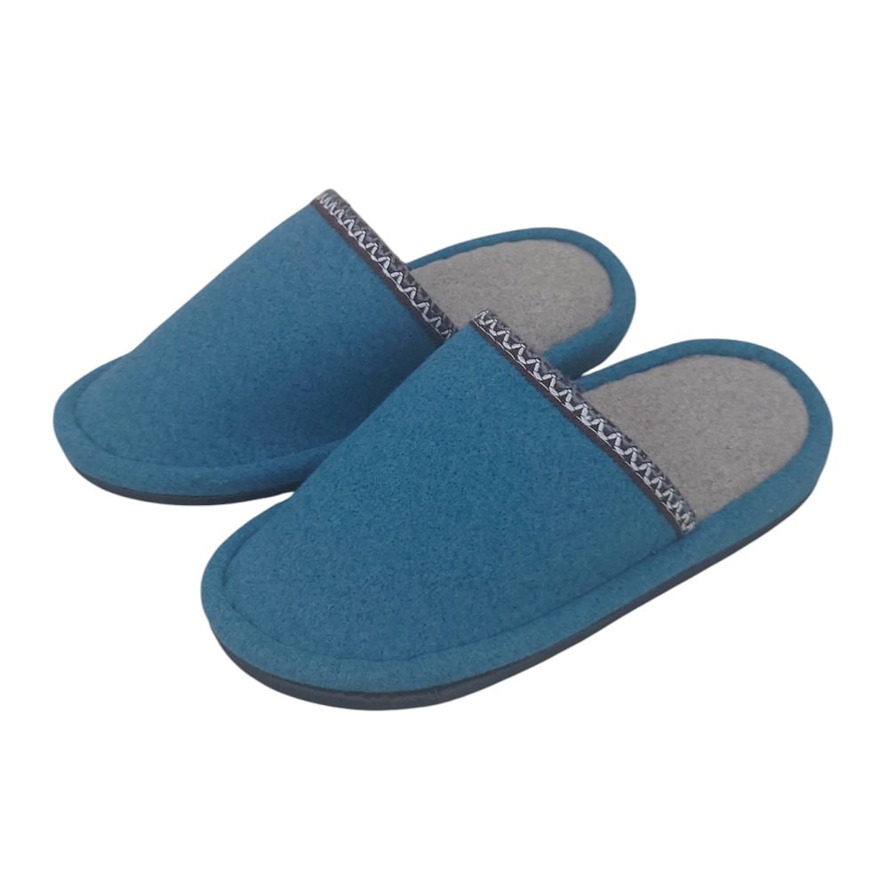 アテーナライフ　外縫い高反発スリッパ　ブルー　Ｌ