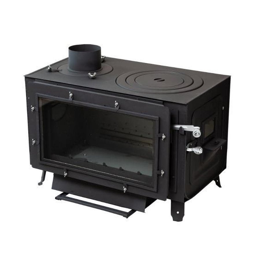 新保製作所　ロマンチカル薪ストーブ　煙突上だし　ピザオーブン付き　オリーブドラブ