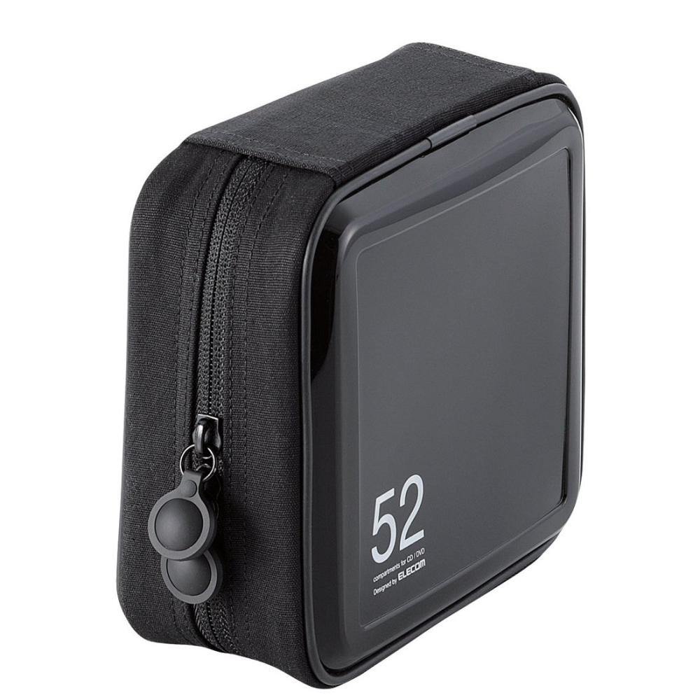 エレコム　ＣＤ・ＤＶＤファスナーケース　黒　ＣＣＤ－Ｈ５２ＢＫ