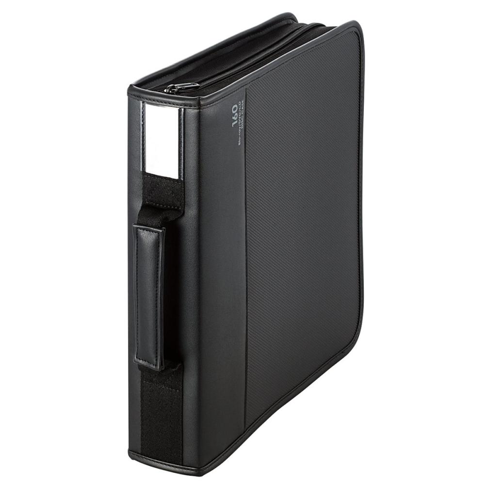 エレコム　Ｂｌｕ－ｒａｙ・ＤＶＤ・ＣＤ対応　ファスナーケース　黒　ＣＣＤ－ＳＳＢ１６０ＢＫ