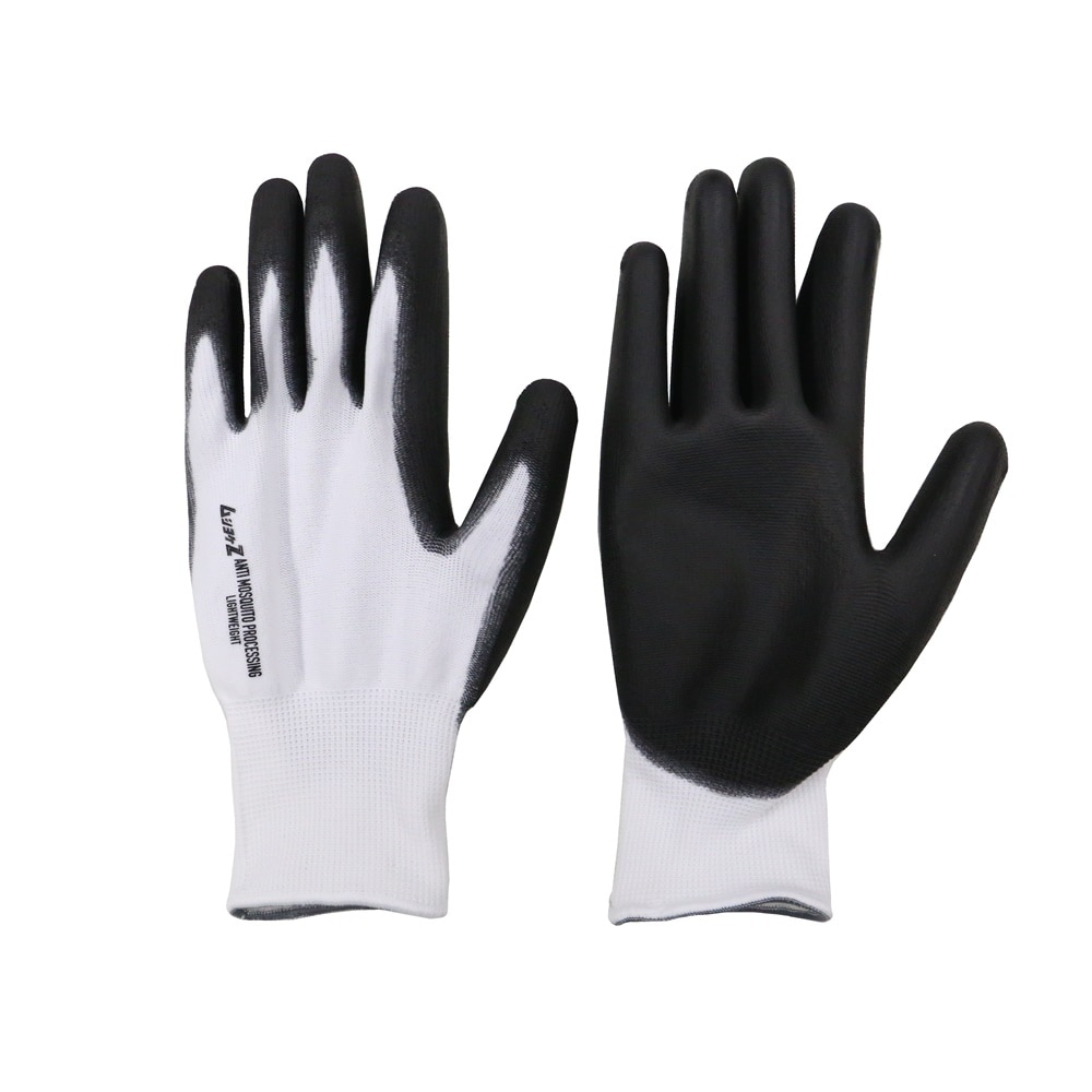 コーコス信岡　ポリウレタン防蚊手袋　グレー　Ｍ　Ｎ－３５６６