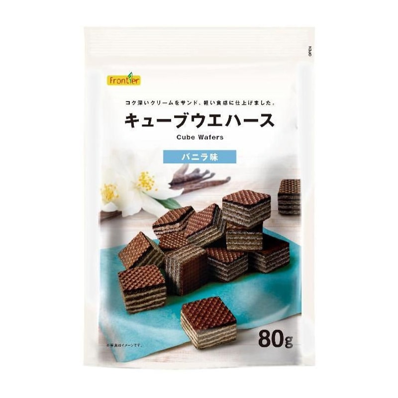 エヌエス　キューブウエハース　バニラ味　８０ｇ