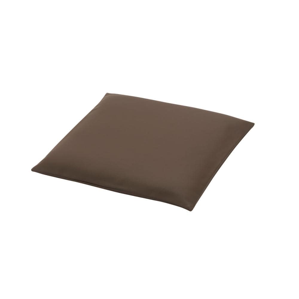 レザー調座布団カバー　ブラウン　５０×５０ｃｍ