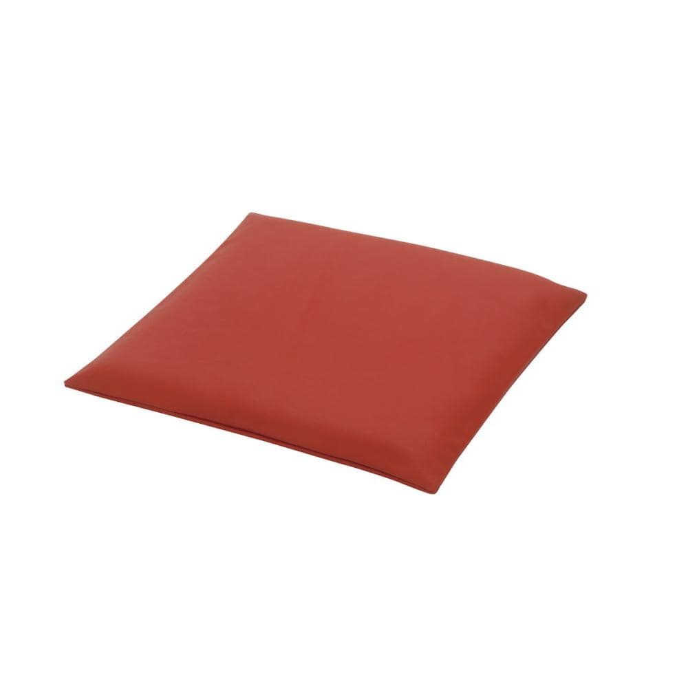 レザー調座布団カバー　レッド　５０×５０ｃｍ