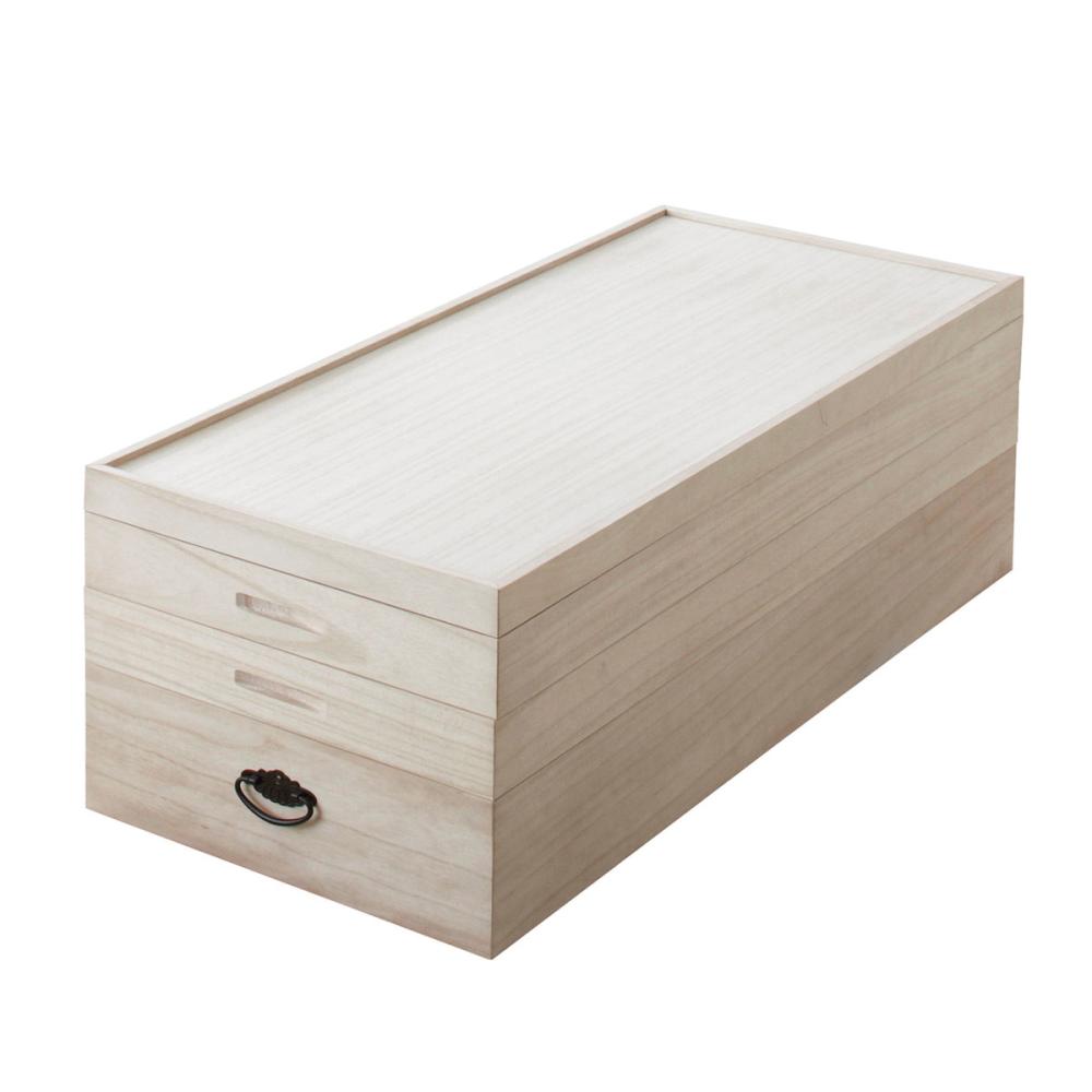 クロシオ　総桐衣裳ケース　３段　日本製