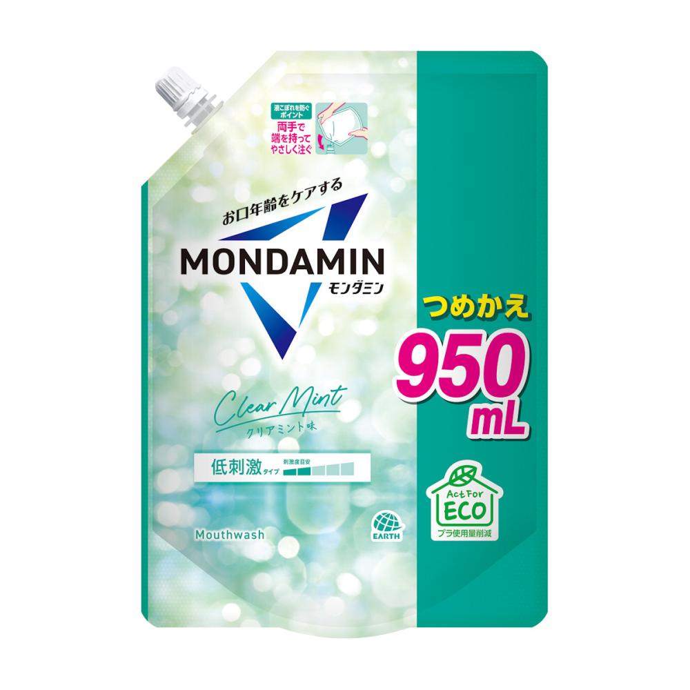 アース製薬　モンダミン　クリアミント　詰替用　９５０ｍＬ