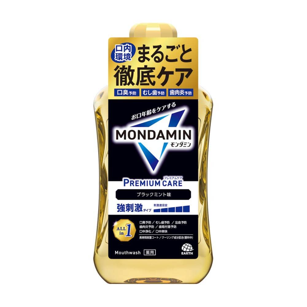 アース製薬　モンダミン　プレミアムケア　ブラックミント　１０００ｍＬ