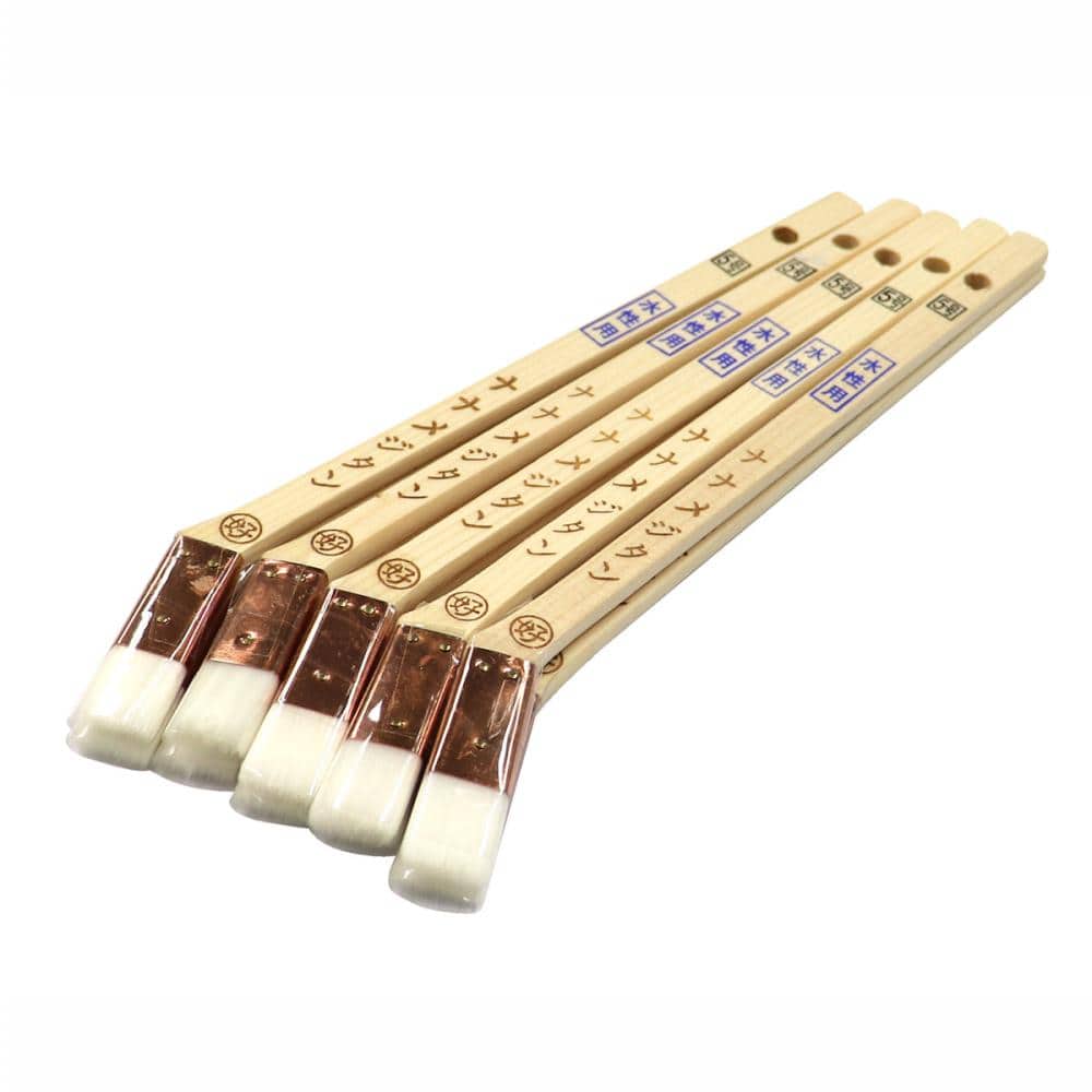 好川産業　目地刷毛　ナナメジタン　白毛化繊　５号　１５ｍｍ　１０本入り