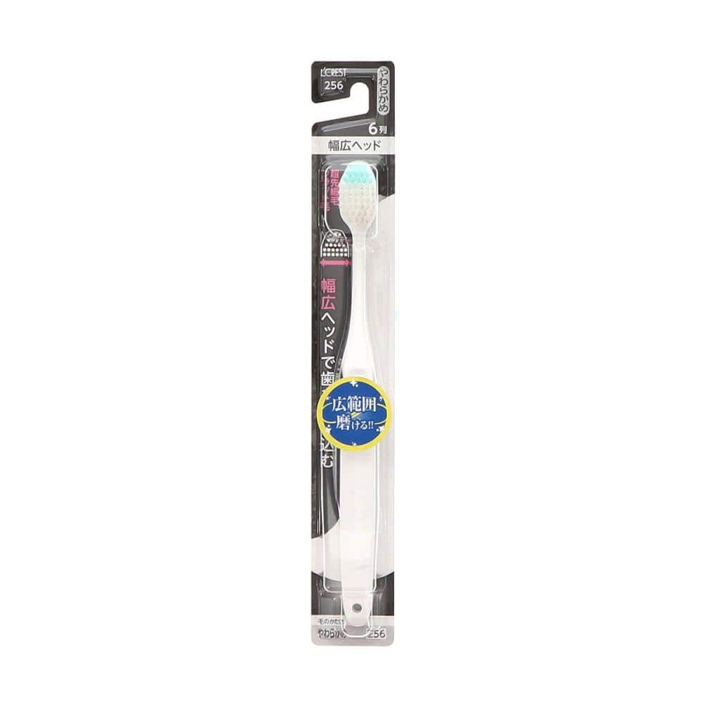 Ｌ’ＣＲＥＳＴ（ルクレスト）　幅広ヘッド歯ブラシ　6列　やわらかめ
