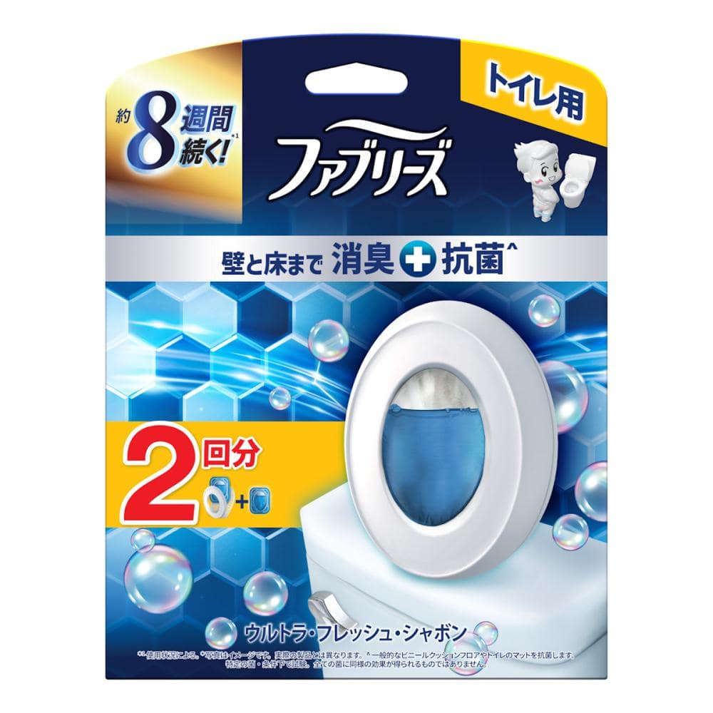 Ｐ＆Ｇ　ファブリーズ　トイレ用消臭剤　＋抗菌　フレッシュシャボン　本体＋１個